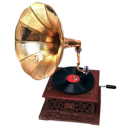 Граммофон "Антик" действующий (78-скорость)(62х39х35 см)