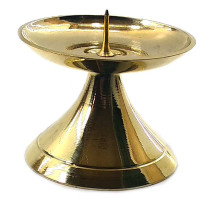 Candlestick bronze with a spike (d-5 cm h-4.5 cm) (40 g.)
