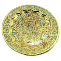 Тарілка бронзова настінна 