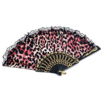 Веер  "Красный Леопард"  (23 см)