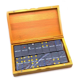 Доміно в бамбуковому футлярі (17х10,5х3 см)