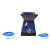 Ceramic aroma lamp, black-blue gift set (12.5x8x7cm)