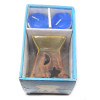 Ceramic aroma lamp, brown gift set (12.5x8x7cm)