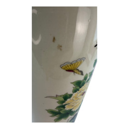 DISCOUNT Porcelain vase on stand "Peonies" (27.5x8x8 cm)