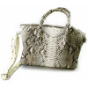 Handbag made of python skin natural color (30x21x18 cm)