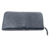 Black python skin wallet (20x10x3 cm)