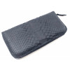 Black python skin wallet (20x10x3 cm)