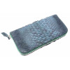 Green python skin wallet (20x10x3 cm)
