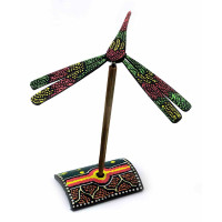 Dragonfly-balancer bamboo painted (13x14x15 cm)