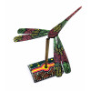 Стрекоза-балансир бамбуковая расписная (13х14х15 см)