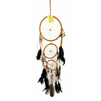 Dream catcher (d-16 cm h-60 cm) brown