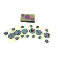 Transparent plastic playing cards (10x7x2 cm)
