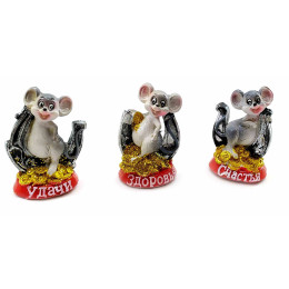 Мишка з підковою полімерна (5,5х4х2,5 см)(8 шт/уп)