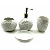 Bathroom set Golf ceramic (23x21x11 cm) white