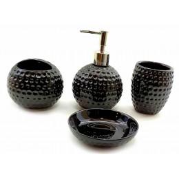 Bath set Golf ceramic (23x21x11 cm) black
