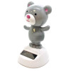 Мишка танцующий на солнечной батарее серый (Flip Flap) (10,5х6х6 см)