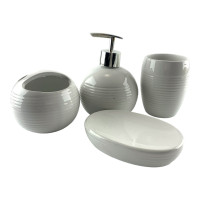 Ceramic bathroom set (17x14x10 cm)