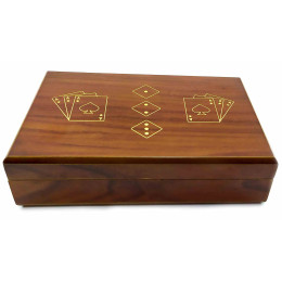 Шкатулка с картами и игровыми костями (17х12х4 см)
