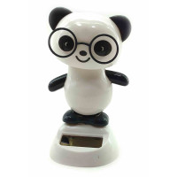 Panda dancing on a solar battery (Flip Flap) (10.5x6x6 cm)