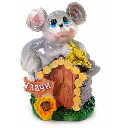 Мышка копилка полимерная (8,5х4х6 см)D