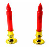 Candles with Led backlight 2 pcs (12.5x3.5x3.5 cm)