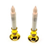 Candles with Led illumination 2 pcs (12.5x3.5x3.5 cm) A