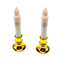 Candles with Led illumination 2 pcs (12.5x3.5x3.5 cm) A
