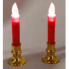 Candles with Led backlight 2 pcs (12.5x3.5x3.5 cm)