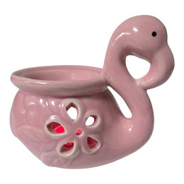 Ceramic aroma lamp "Flamingo" (12x10x7 cm)