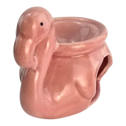 Ceramic aroma lamp "Flamingo" (12x10x7 cm)