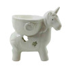 Аромалампа керамічна "Єдиноріг" біла (11х11х7 см)