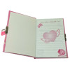Notebook with a lock for girls (2 keys) (19x13x2 cm)D