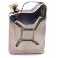 Stainless Steel Flask "Canister" (130 ml.) (9.8 x 7 x 2.8 cm)