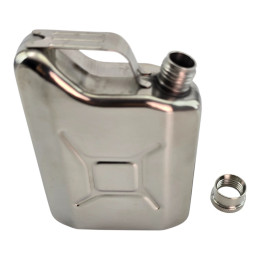 Фляга из нержавеющей стали "Канистра" (130 мл.)(9,8х7х2,8 см)