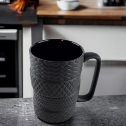 Чашка керамическая "Шины" (12,5х12х8 см)