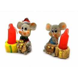 Мышка со свечей (8 шт/уп)(5х4х3 см)