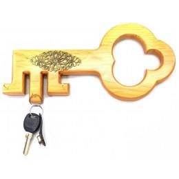 Ключница "Ключик" деревянная (27х12х2 см)B