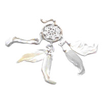 Dream catcher white (d-6 cm)