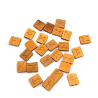 Alder runes covered with linseed oil and beeswax (14x16 cm)