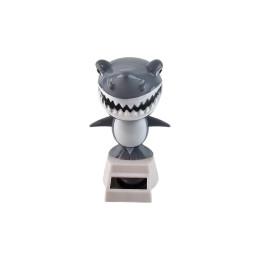 Solar powered toy "Funny Shark" gray (Flip Flap) (10.5x6x6 cm)