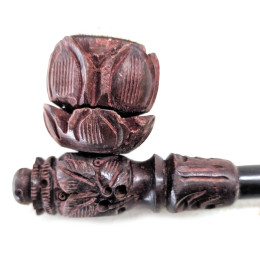 Smoking pipe carved rosewood (19.5х5х3 cm)