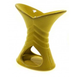 Аромалампа керамическая желтая (12х10х6 см)