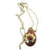 Bronze fragrance with coral inserts (5.5x4.5x2 cm)