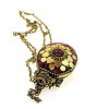 Bronze fragrance with coral inserts (5.5x4.5x2 cm)