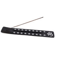 Incense stand "OM" wooden black (26x4x1 cm)