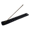 Incense stand "Elephant" wooden black (26x4x1 cm)