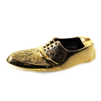 Ashtray shoe bronze (8x3x2 cm)