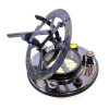 Bronze solar clock in a case (watch 14x12x12 cm, case 15x15x8 cm)