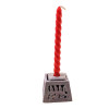 Candlestick - stand for incense made of soapstone (6x6x5 cm)