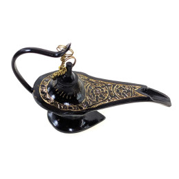 Лампа Аладіна бронзова чорна (12х9х4 см)
